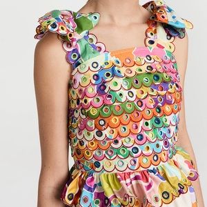 CeliaB Maya Top - Small - colorful, bow tie shoulder